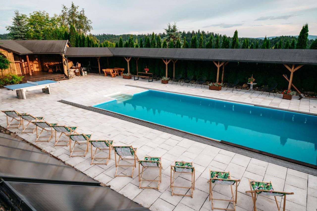 Villa Bieszczadzka Bania à Lesko Extérieur photo